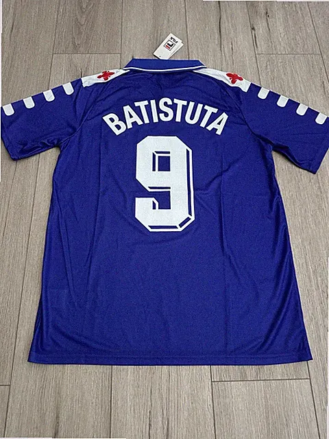 Fiorentina Batistuta Retro Jersey Purple Size S