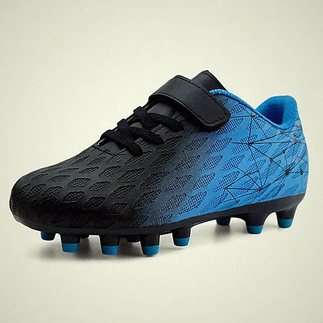 Firm Ground Soccer Cleats Boys Girls Athletic Outdoor Football Shoes(13,Black...