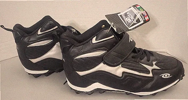 Footbal Soccer Baseball Cleats New Acacia Black Silver White Mens Size 14
