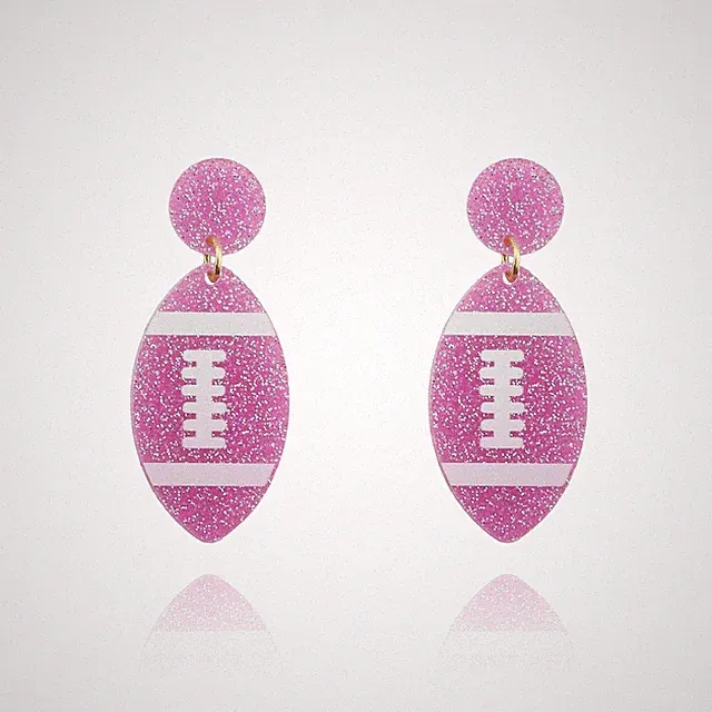 Football Earrings for Women Football Mom Game Day Earring Accessorie Outfit - 01