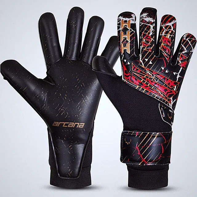 Football Goalkeeper Gloves for Kids, Youth, Adults, Pro Latex Gecko Cut (5-10)