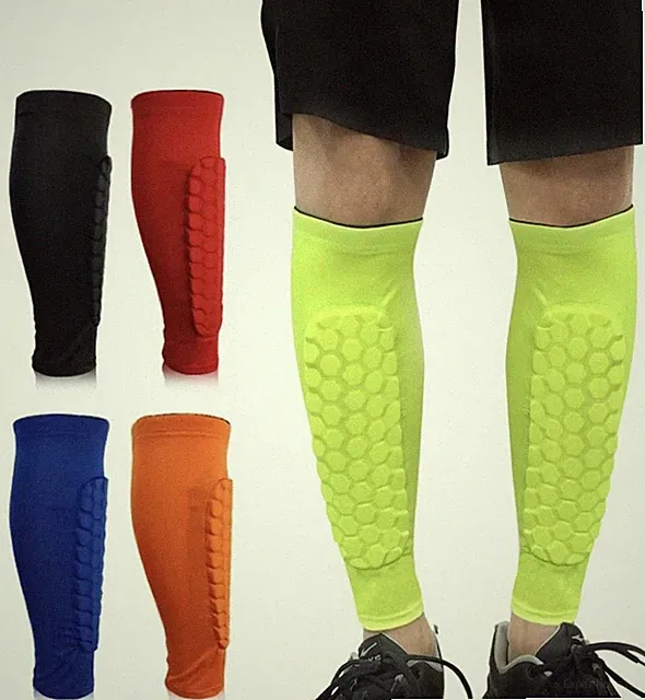Football Shin Guards Protective Soccer Pad Leg Basketball Training Sport kid men