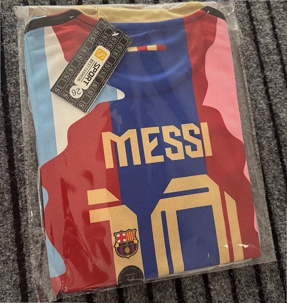 For kids only - Messi #10 Soccer Jersey Size 26 and 28 (see size chart)