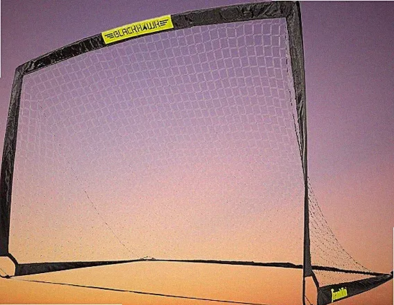 Franklin Blackhawk Soccer Goal – 6'6"x3'3", Portable, Pop Up, Kids, Black