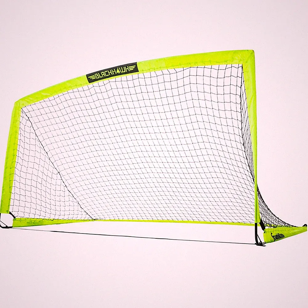 Franklin Sports Blackhawk Soccer Goal-Pop Up-Foldable- 6.5' x 3.5' Net -Optic Ye