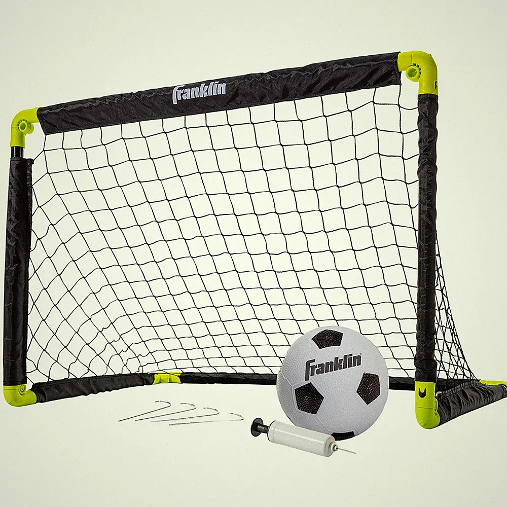 Franklin Sports Kids Mini Soccer Goal Set - Backyard/Indoor Mini Net and Ball
