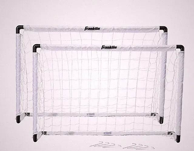 Franklin Sports Kids Soccer Goal Set - (2) Portable Youth Nets - 54" x 36"