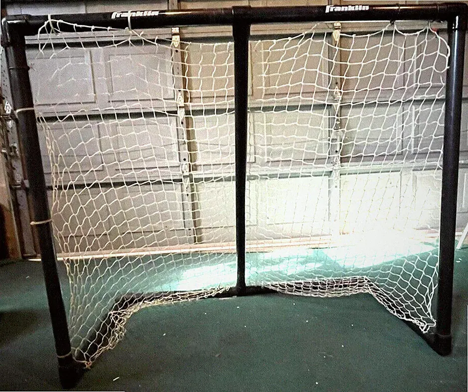 Franklin Youth Soccer Goal 4 ft W x 3.5 ft H x 26 in D Black PVC pipe with net