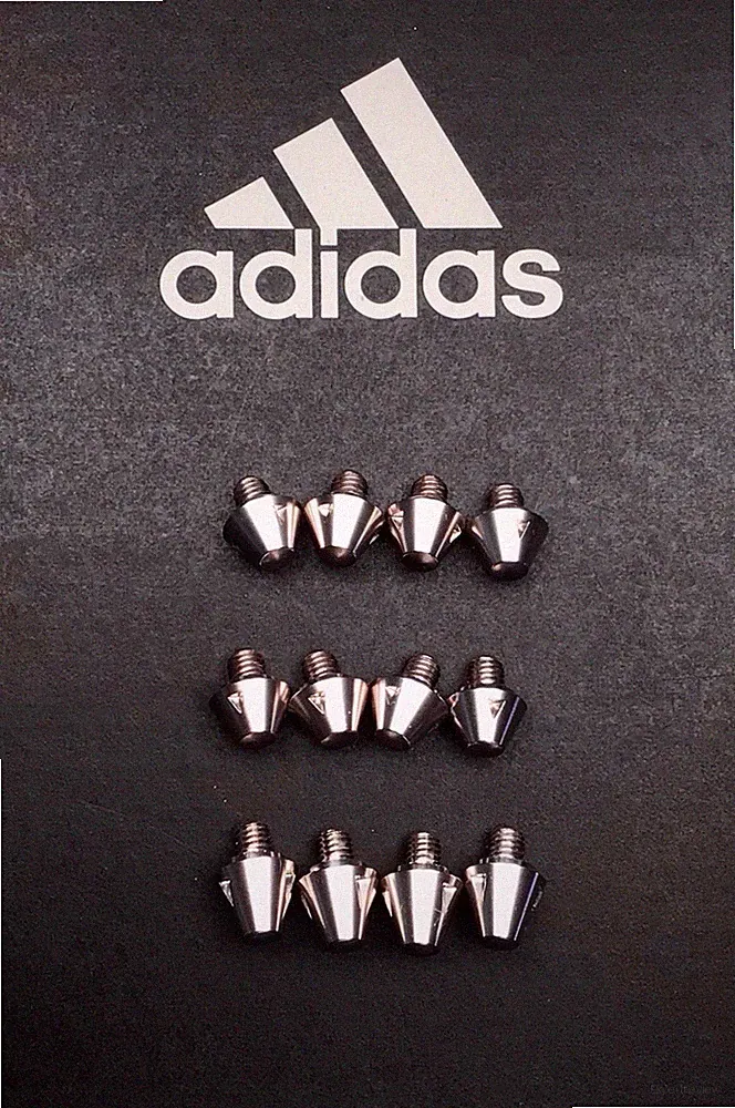 Full Set! Rose-Gold Authentic Adidas SG Soccer Metal Cleats/Studs Soft Ground