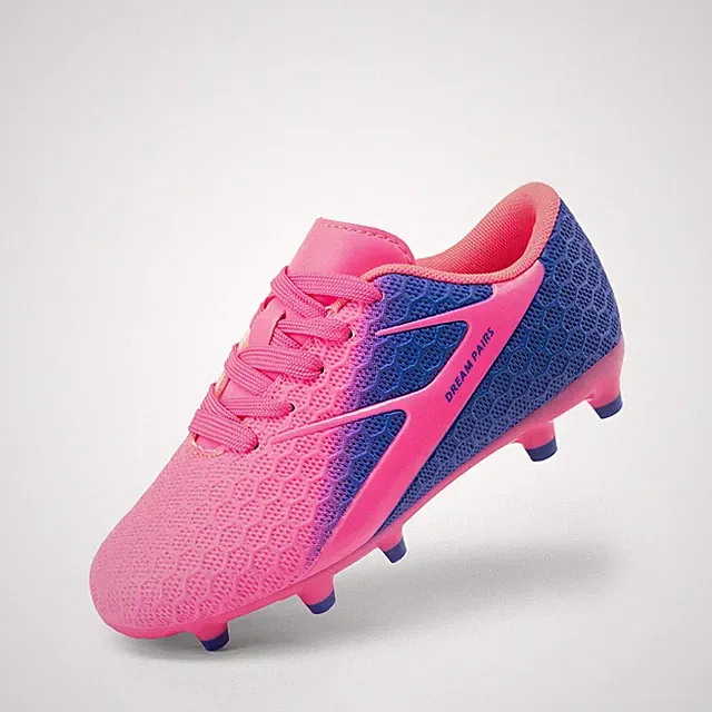 Girls Boys Soccer Cleats Firm Groud Football Youth Athletic Outdoor Training...