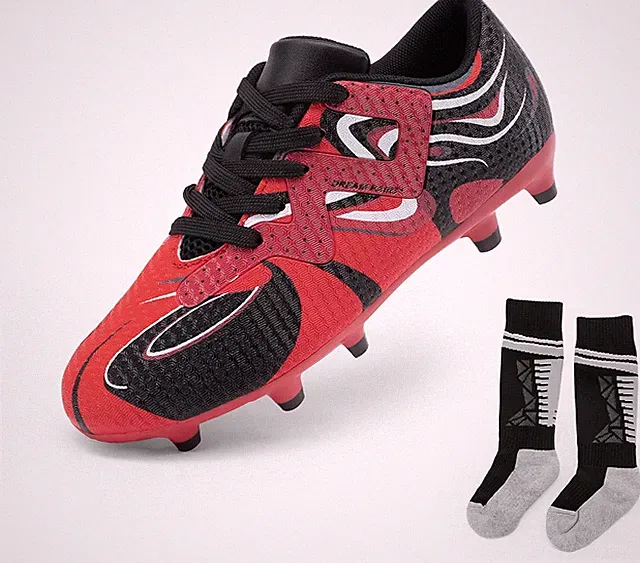 Girls Boys Toddler Soccer Cleats | Youth Firm Groud Sport Football Cleats with S