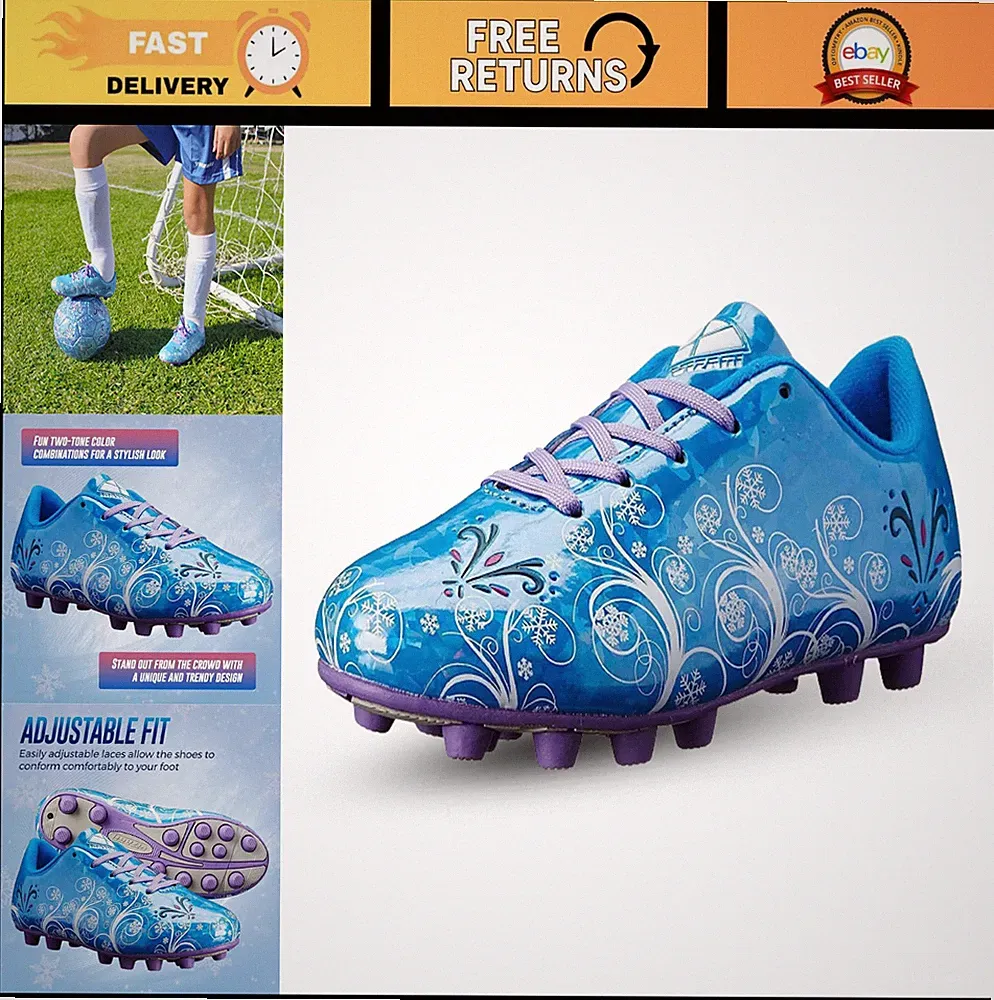 Girls Soccer Cleats - Lightweight, Durable, Comfortable Footwear for Young Athle