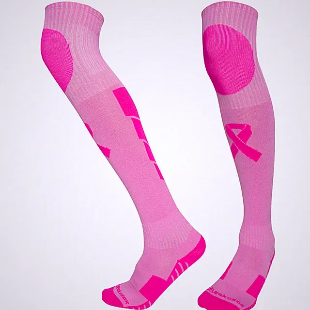 ⚽️Go Pink Breast Cancer Awareness Knee-High Goalkeeper Socks by Geko⚽️