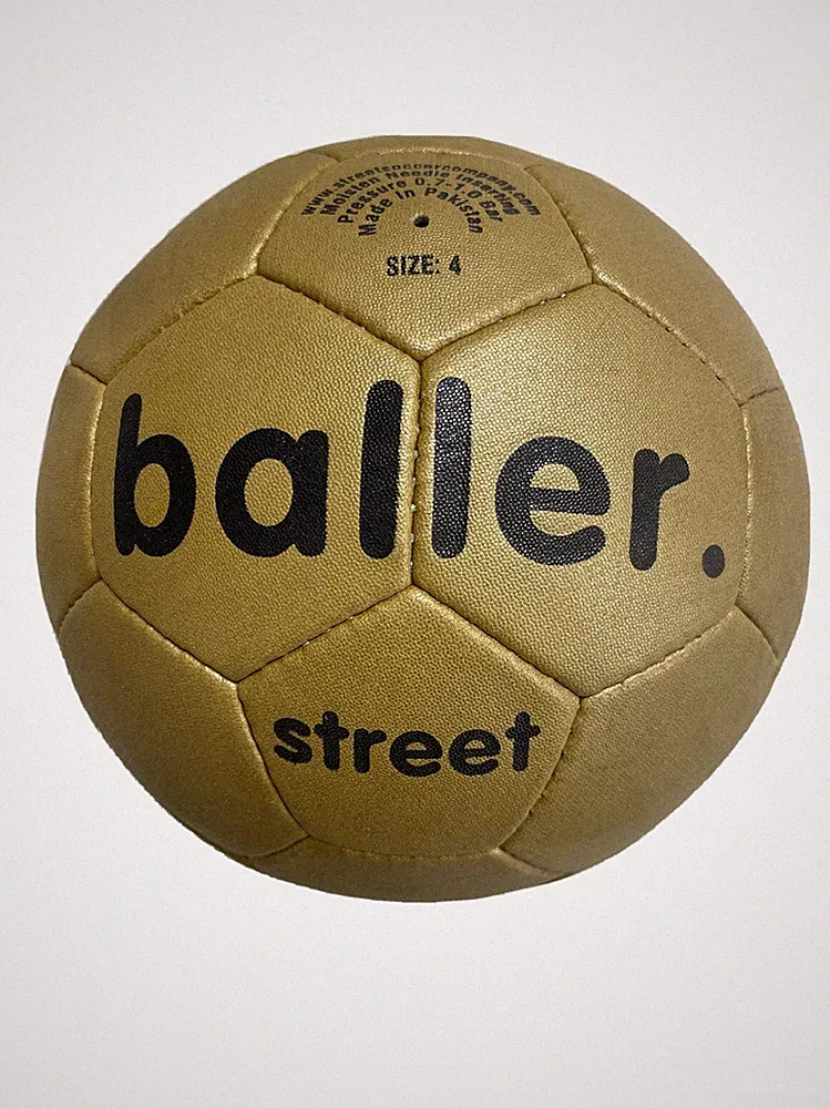 Gold Street Soccer Ball Size 4 Street Soccer Company