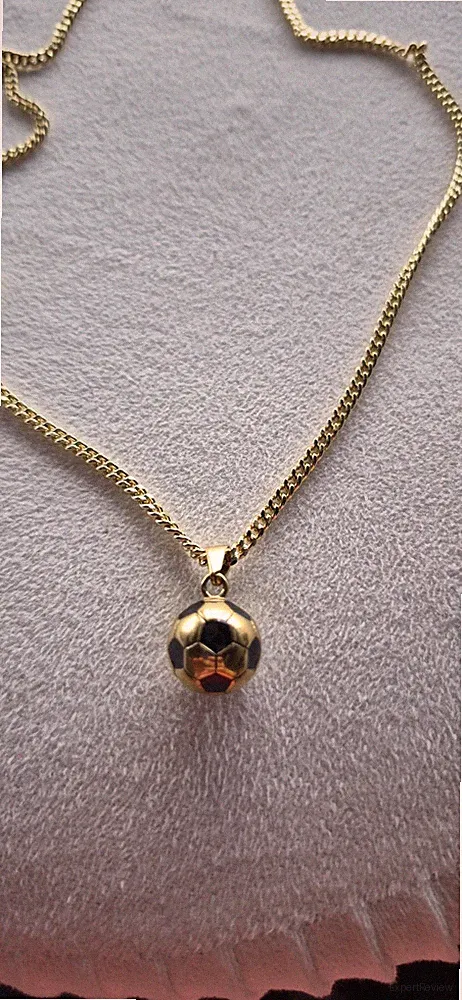 gold soccer charm