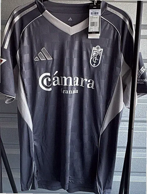 Granada CF 24/25 Third Adidas Licensed Gray White Soccer Jersey Size L