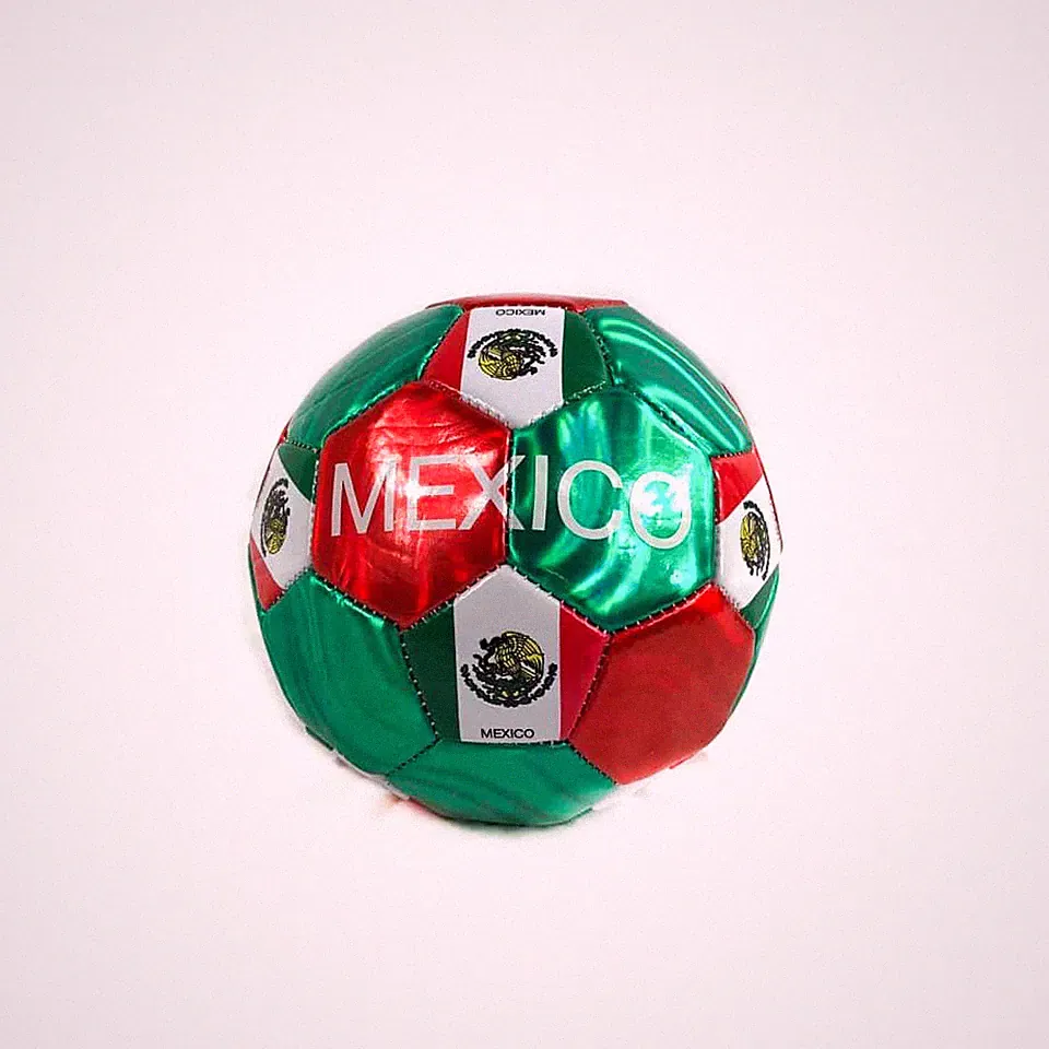 Green White & Red Mexico ALL WEATHER Small Soccer Ball for kids Official Size 2