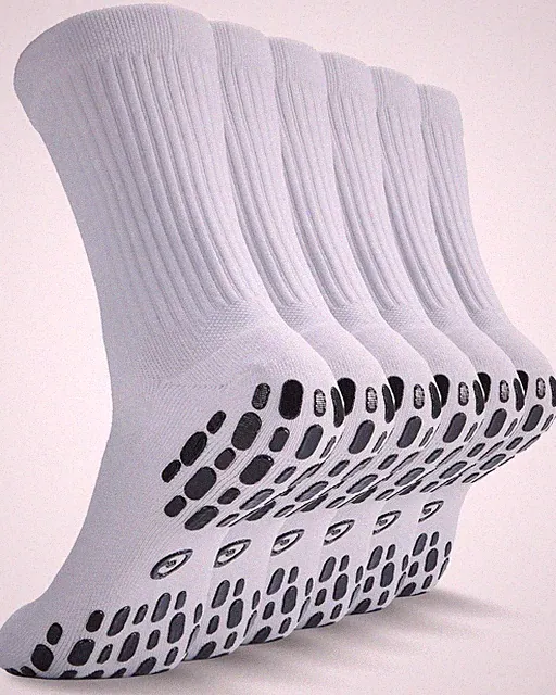 Grip Socks Soccer - Cushioned Non-Slip Grippy for Men & Women Athletic - Barr...