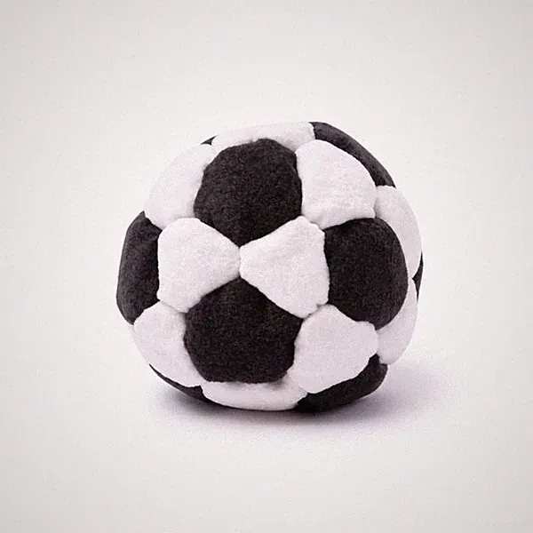 Hacky sack footbag - soccer ball pattern - new