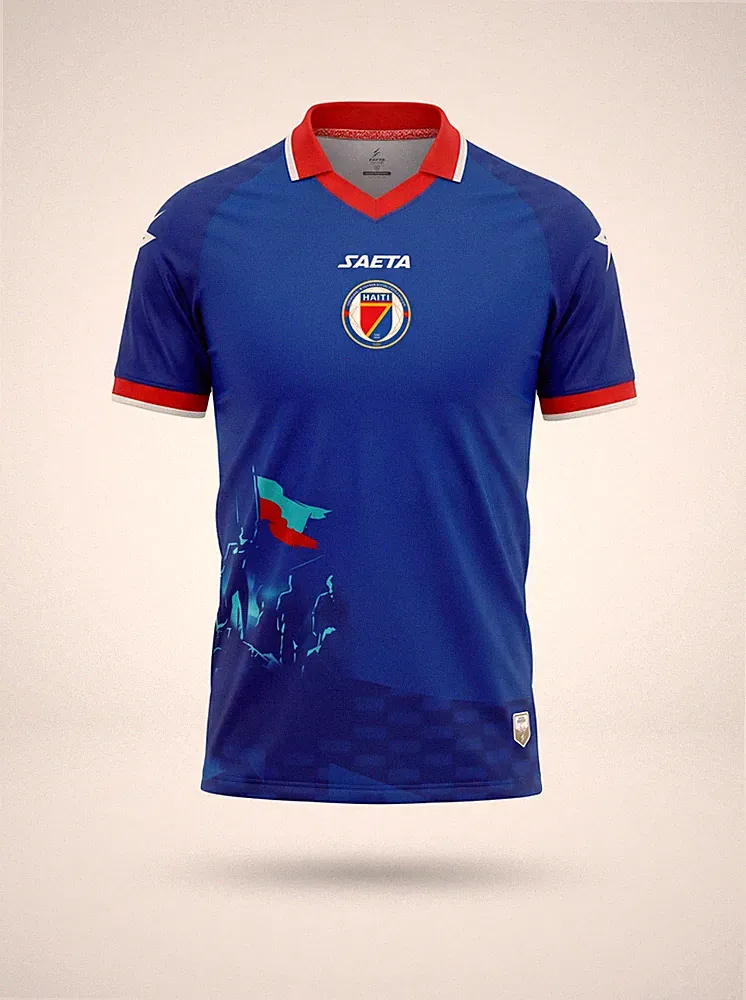 Haiti 2026 World Cup Soccer Jersey Fan Edition Blue - Large