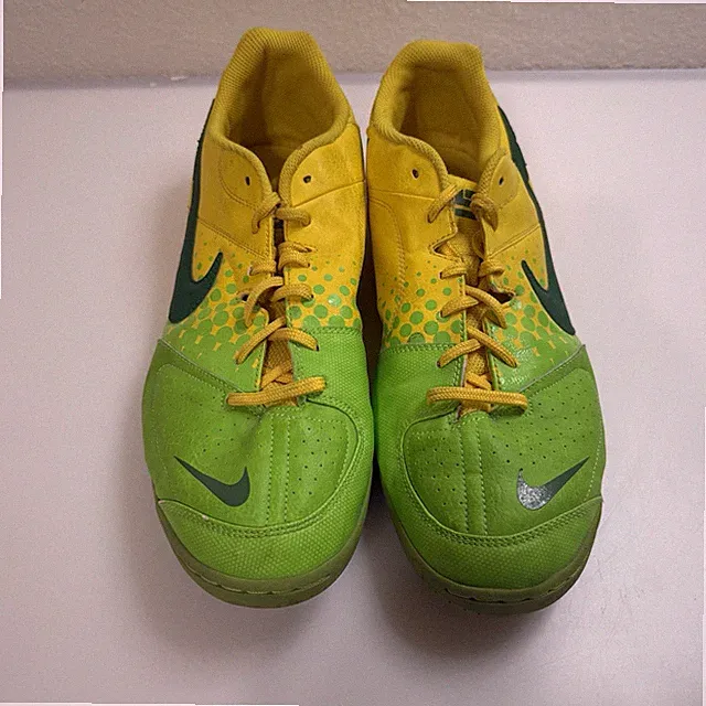 Halowki Nike Mens Indoor Green Yellow Soccer Cleats Shoe Size 12 415131-733