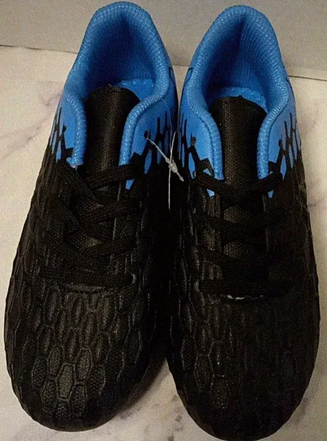 Hawkwell Kids Soccer Cleats Shoes Size 2 Black/Blue NWT No Box