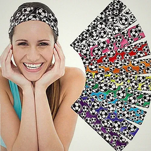 Headbands for Soccer Teams, Volleyball, Sports - 10 Pieces for Girls, Boys, Top