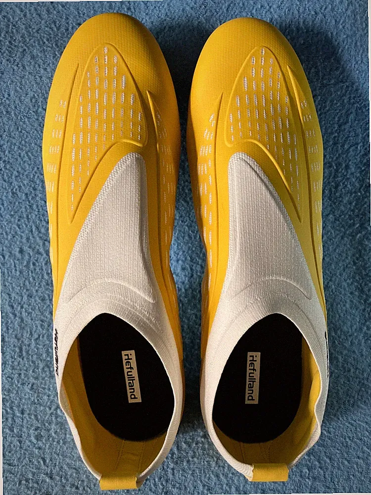 HEFULLHAND Men's Soccer Cleats Size 13 Yellow & White NEW No Box