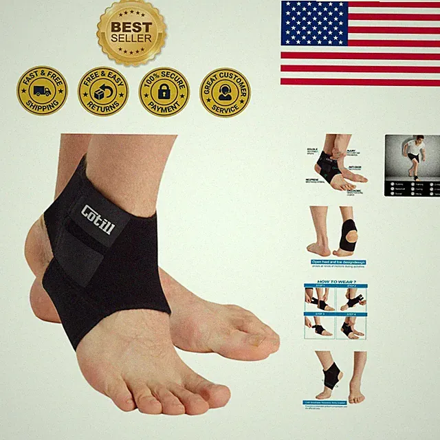 High-Performance Ankle Support for Sports - Adjustable Design, Fits 11" Circles