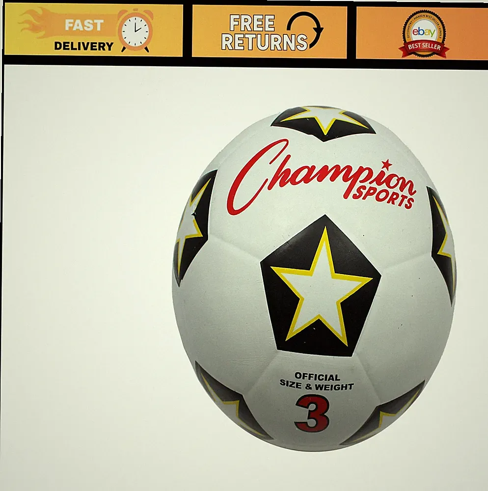 High-Quality Rubber Soccer Ball - Durable, Outdoor/Indoor Use, Size 5, Training