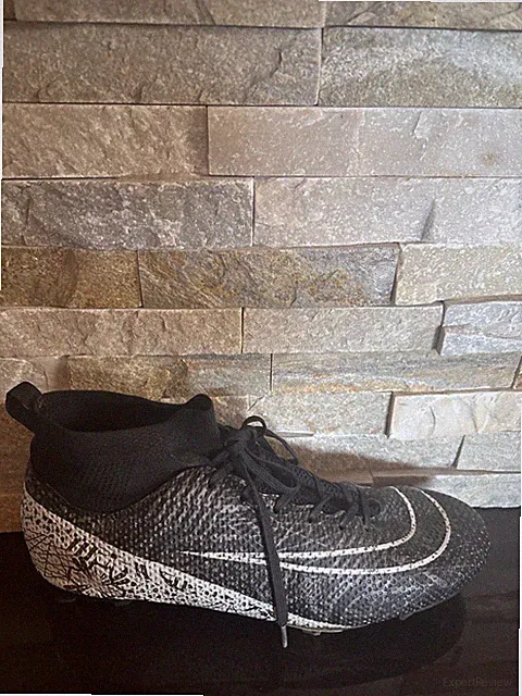 High Top Black & White Soccer Cleats