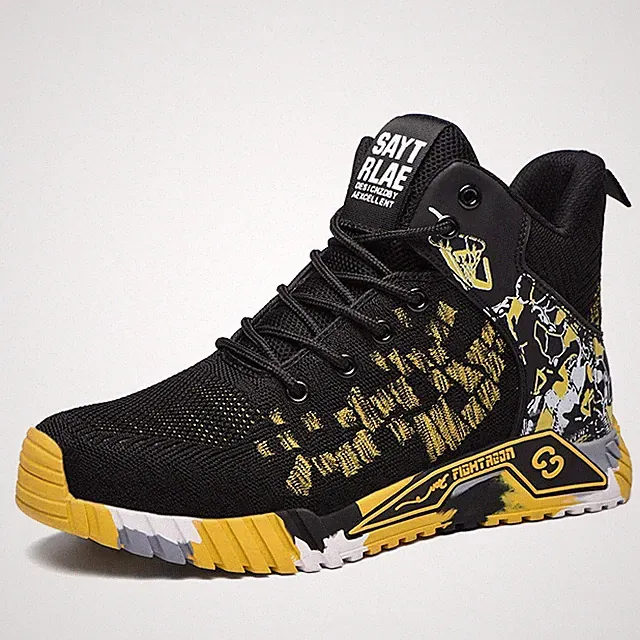 High Top Protective Safety Shoes Men Lace-up Indestructible Steel Toe Work Boots