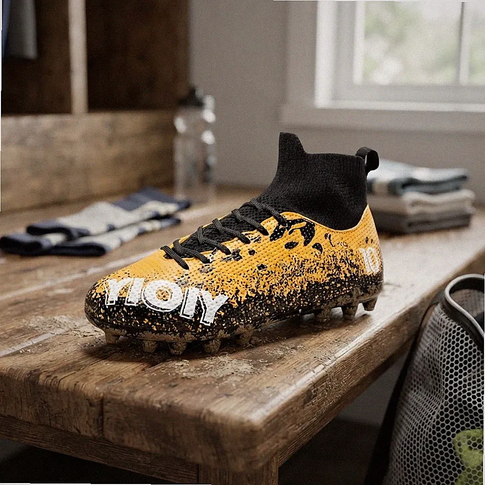 High-Top Soccer Cleats for Men & Women - Versatile Athletic Training Shoes