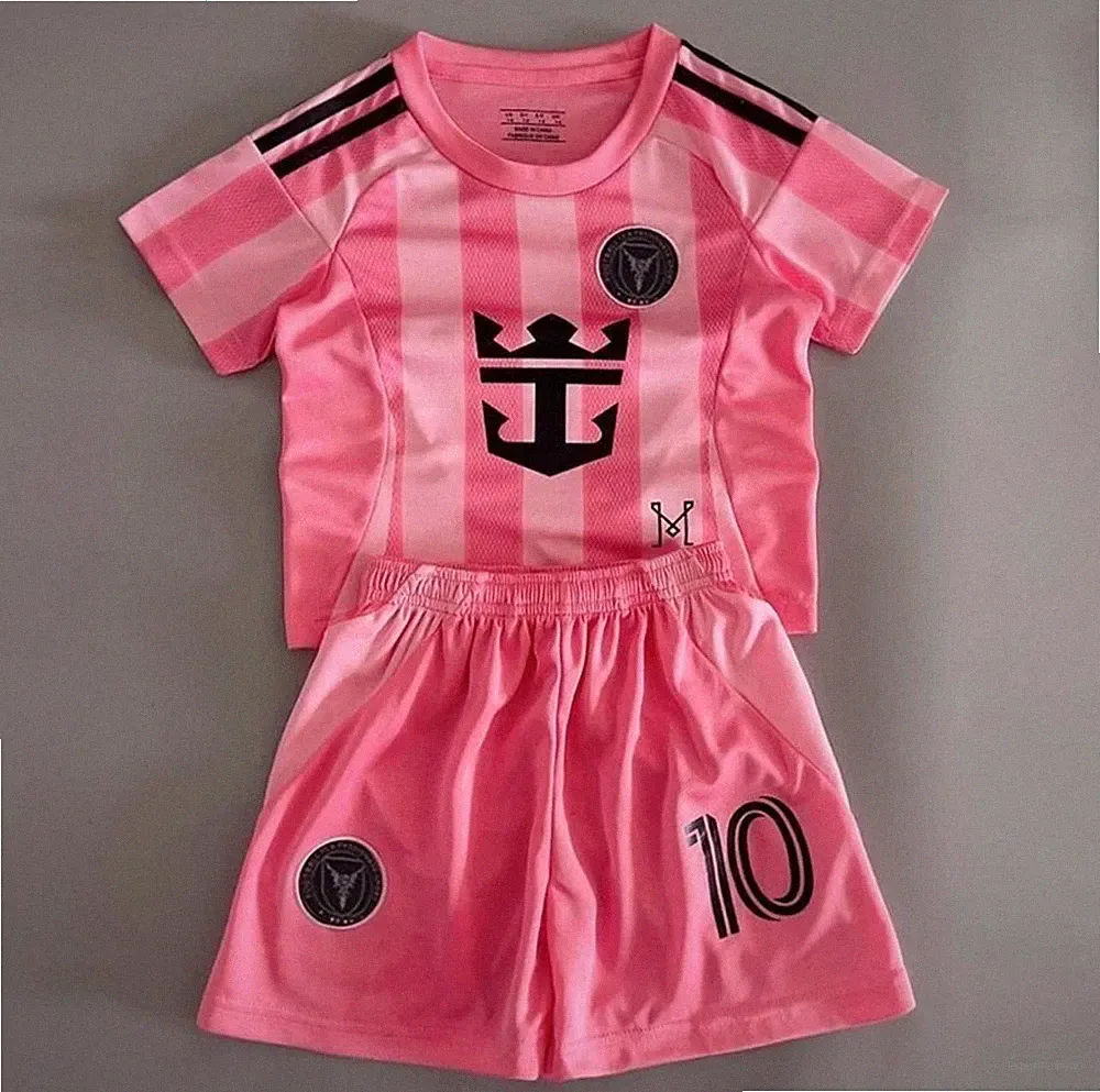 Hot! Messi #10 Inter Miami Kids Soccer Jersey Kit Boys Girls Youth Fan Gift