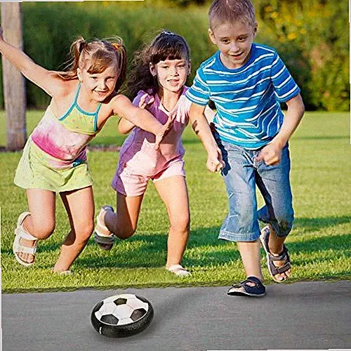 Hover Soccer Ball - LED Air Power Soccer Set with 2 Goals and an Inflatable Ball
