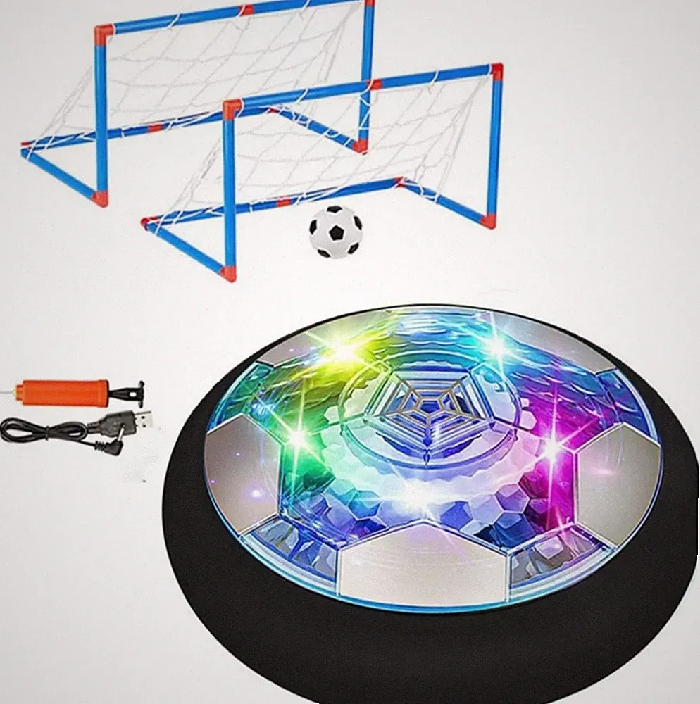 Hover Soccer Ball Set Rechargeable LED Air Power Soccer Gifts for Kids Age 3-12