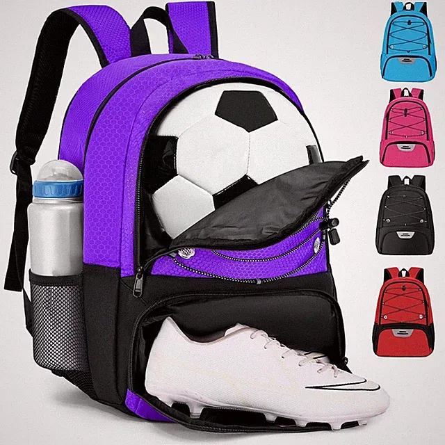 Hsmihair Youth Soccer Bag-Soccer For Football Volleyball Basketballwith Ball