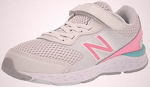 IA680BP NEW BALANCE KID'S 680 V6 HOOK AND LOOP SHOE NIMBUS CLOUD/BUBBLEGUM/SURF