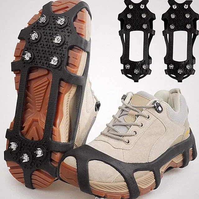 Ice Cleats for Shoes and Boots - Snow Traction Cleats Non Slip Crampons Ice G...