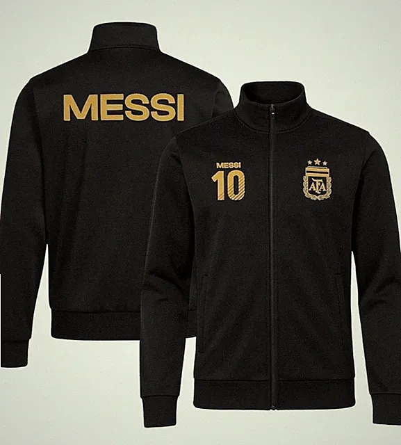 Icon Sports Officially Licensed Lionel Messi Track jacket Men Sz L-XL, Black