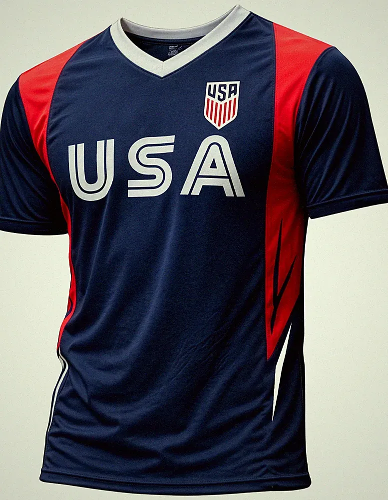 Icon Sports USA Soccer Jersey - Blue, Red & White - Licensed USMNT
