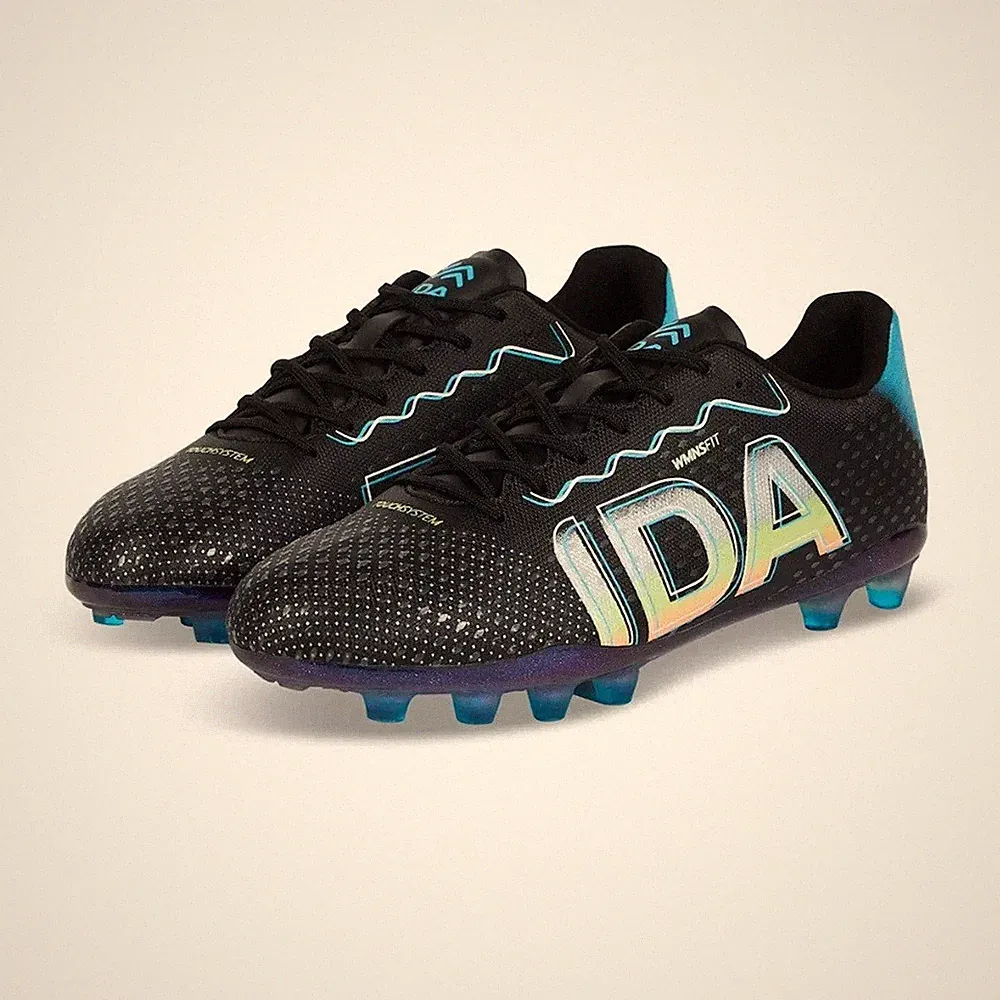 IDA Women's Rise Club FG Molded Soccer Cleats Black Blue Size 9