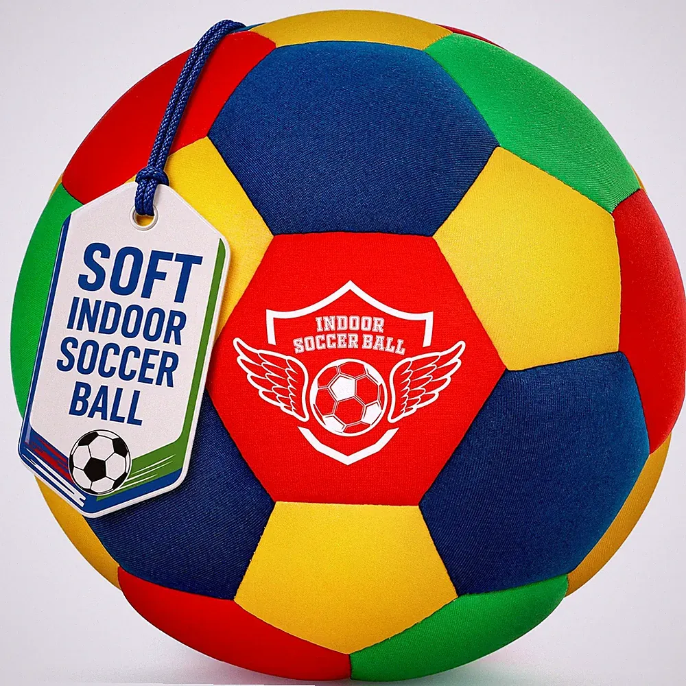 Indoor Soccer , Size 4, Soft Foam, for 3-12 Years Old
