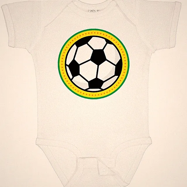 Inktastic Soccer Ball Sports Gift Infant Creeper Player Coach Logo Colorful Kids