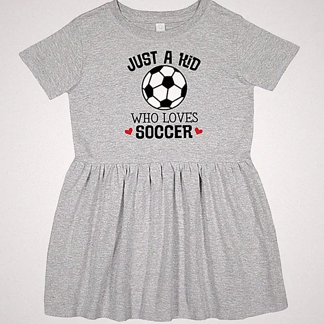 Inktastic Soccer Sports For Kids Toddler Dress Player Team Future Childs Game