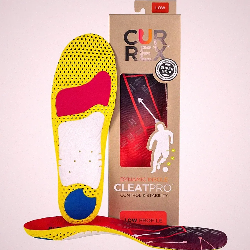 Insoles Arch Support CleatPro Low M Soccer Football Baseball CURREX Thin Comfort
