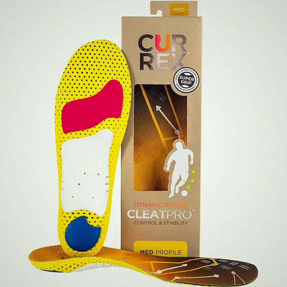 Insoles Arch Support CURREX CLEATPRO Medium Soccer Football Baseball Thin Cleats