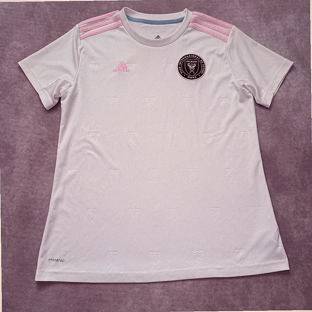 Inter Miami CF Jersey Womens L White MLS Soccer Adidas AEROREADY Pink Trim