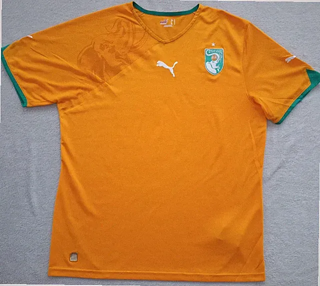 Ivory Coast 2010 - 2011 Puma Home Football Soccer shirt jersey size L