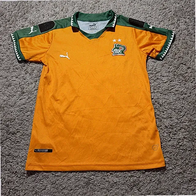 Ivory Coast Boys Soccer Jersey Orange 2017 18 Soccer National Jersey Youth M
